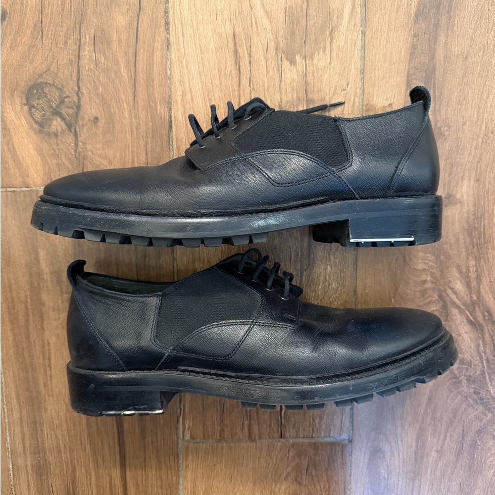 Lanvin Black Leather Men's Oxford
